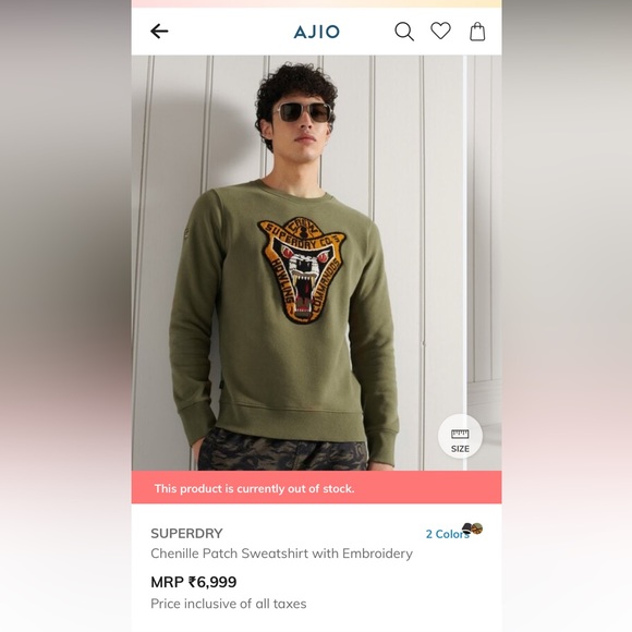 Superdry Chenille Patch Crew Sweatshirt - Picture 3 of 7